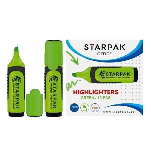 Zakreślacz zielony (10szt), STARPAK