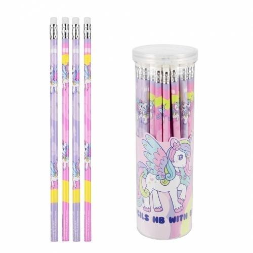 Ołówek z gumką HB Unicorn (48szt), STARPAK
