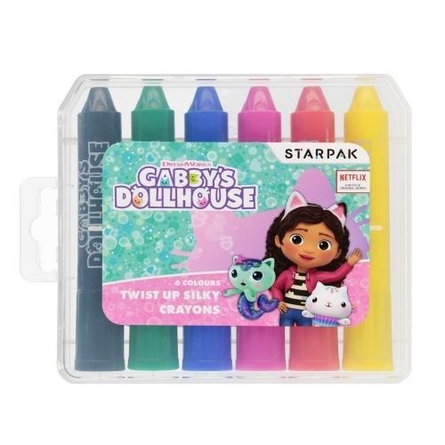 Kredki w sztyfcie 6 kolorów Gabby's Dollhouse