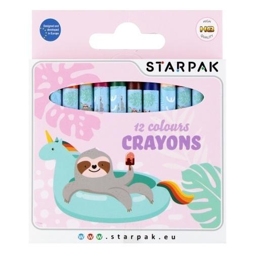 Kredki woskowe 12 kolorów Koala, STARPAK