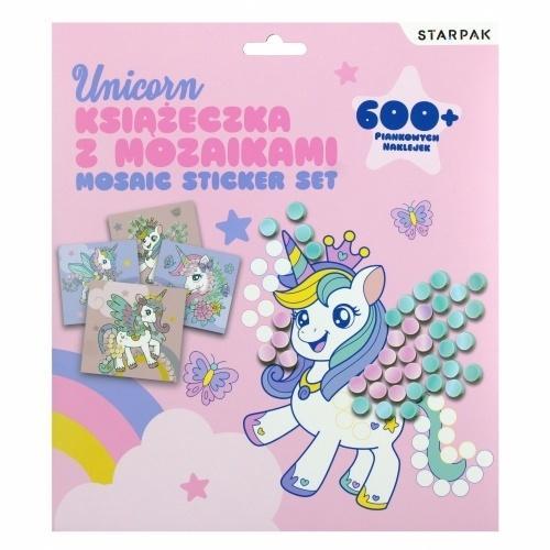 Książeczka z mozaikami Unicorn, STARPAK