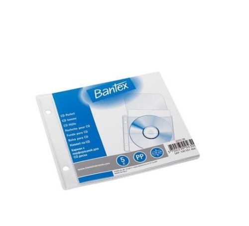 Koszulka groszkowa PP 1CD/DVD 180mic, Bantex