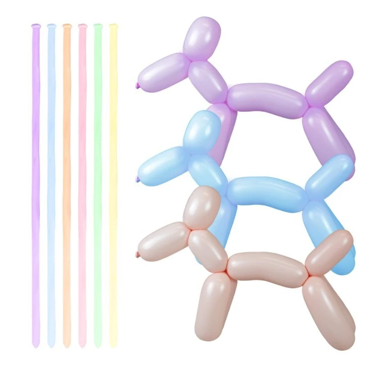 Balony do modelowania pastel makaroniki 15szt