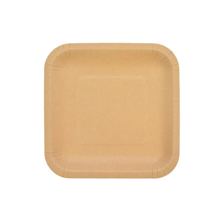 Talerze papierowe kraftowe 18cm 144szt