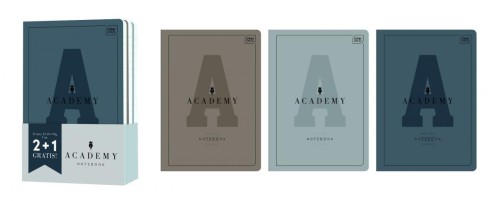 Zeszyt A5/60K linia Academy Hybrid 2+1 gratis