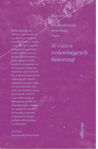 W cieniu rozkwitających dziewcząt, Marcel Proust
