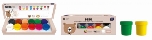 Farby plakatowe 20ml 12 kolorów Bebe Friends