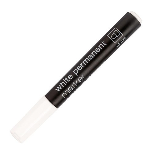 Marker permanentny 2,5mm biały, Koh-I-Noor