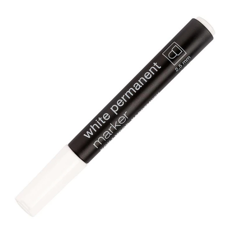 Marker permanentny 2,5mm biały, Koh-I-Noor