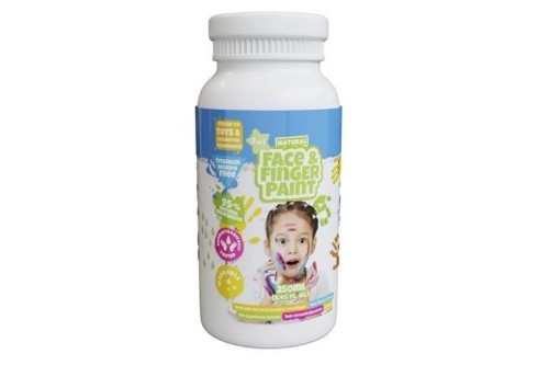 Farba dla malowania palcami biała 250ml, Boti