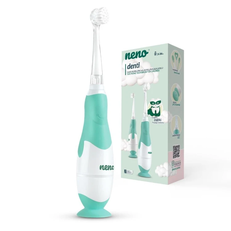 Elektroniczna szczoteczka dziecięca 0+ Denti Mint