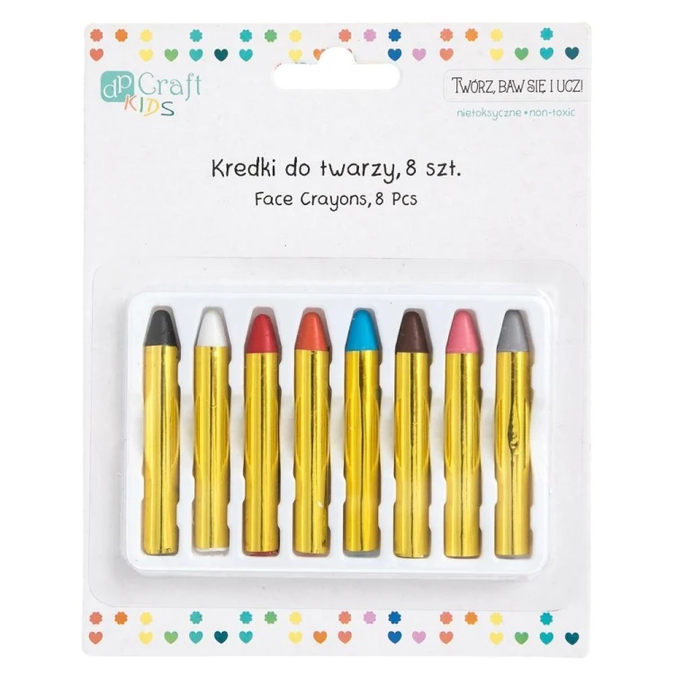 Kredki do twarzy 8szt, Dalprint dpCraft