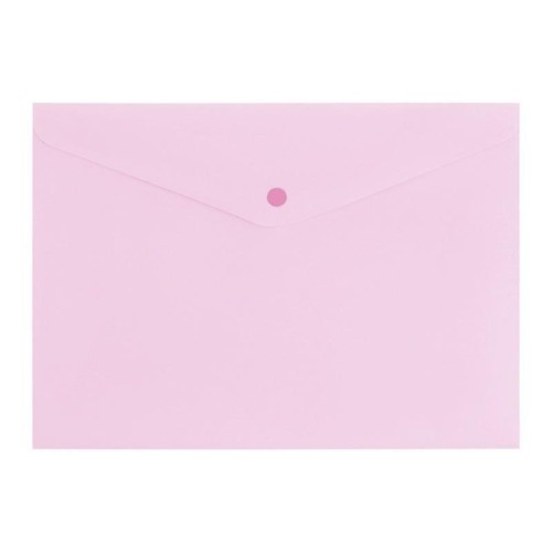 Teczka A4 zamykane na zatrzak pastel różowy