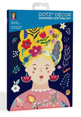 Diamond Dotz - Adults Floral Girl, Diamond Dotz