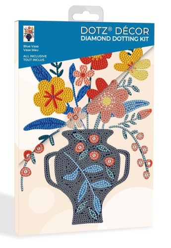 Diamond Dotz - Adults Blue Vase, Diamond Dotz