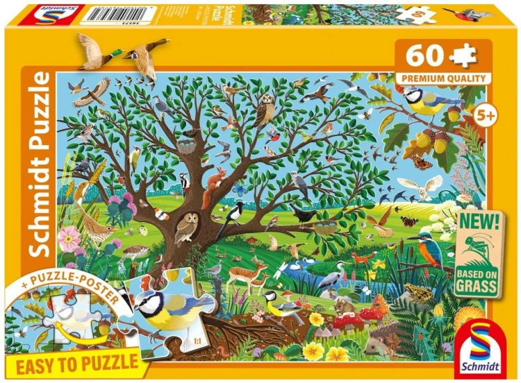 Puzzle PQ 60 Zwierzęta w ogrodzie, Schmidt