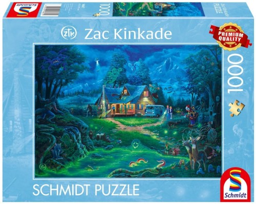 Puzzle PQ 1000 Nawiedzony dom, Schmidt