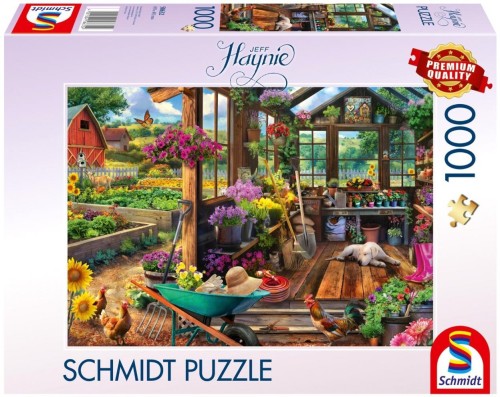 Puzzle PQ 1000 Szopa ogrodowa, Schmidt