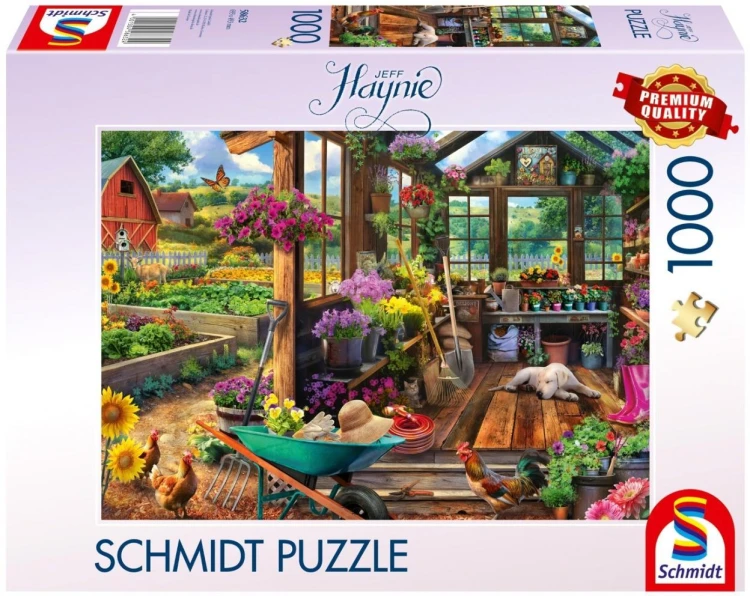 Puzzle PQ 1000 Szopa ogrodowa, Schmidt