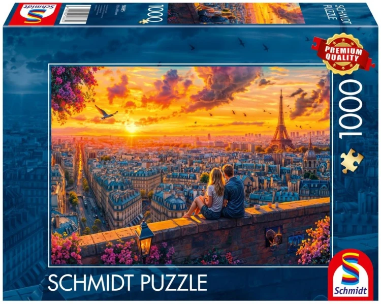Puzzle PQ 1000 Szepty z dachu Paryża, Schmidt