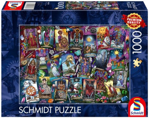 Puzzle PQ 1000 Karty Tarota, Schmidt