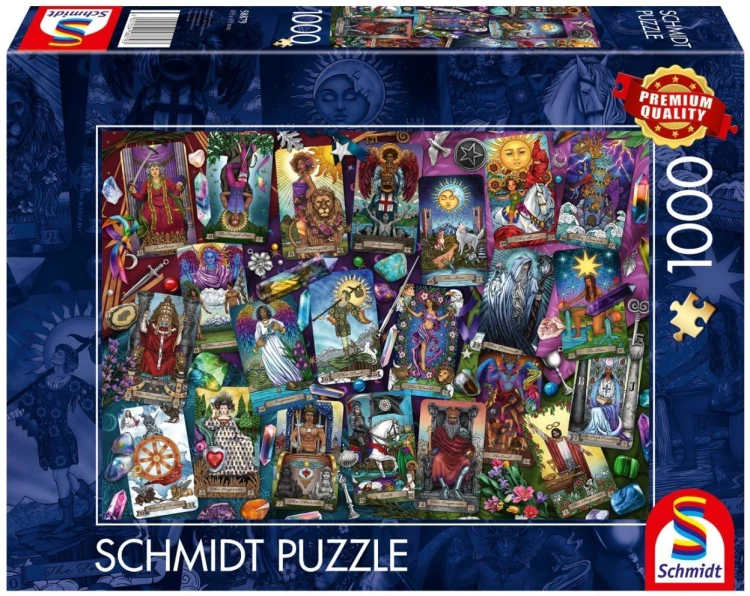 Puzzle PQ 1000 Karty Tarota, Schmidt