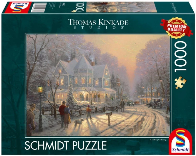 Puzzle PQ 1000 Świąteczne spotkanie, Schmidt