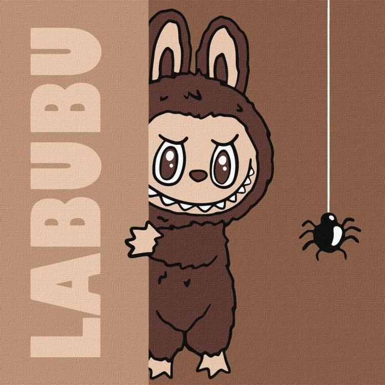 Malowanie po numerach - Labubu: Zabawa w chowanego