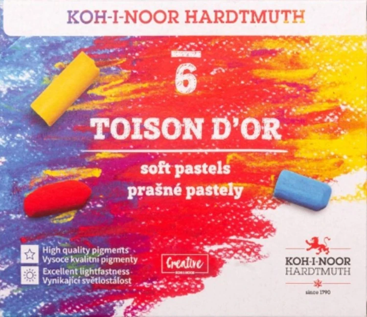 Pastele Toison D'or 6 kolorów, Koh-I-Noor