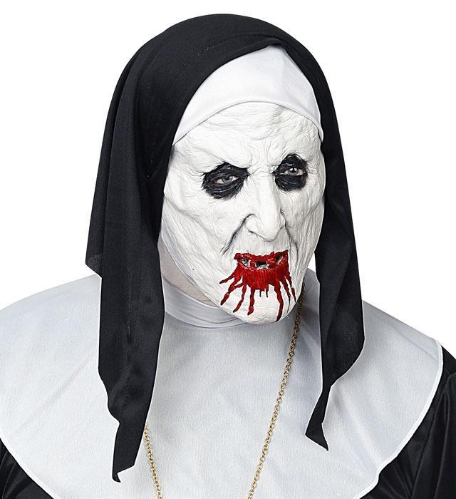 Maska na Halloween Zakonnica