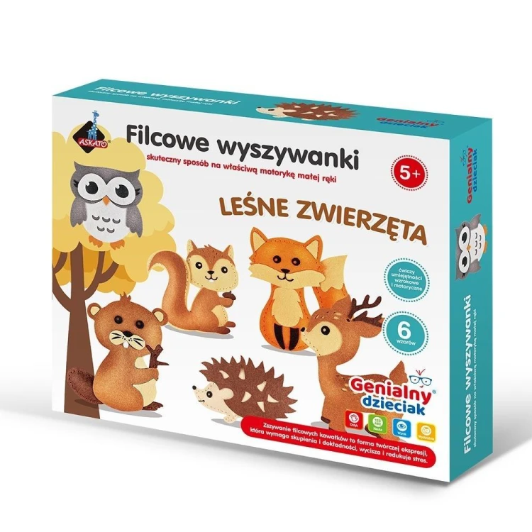 Filcowe wyszywanki zwierzęta, Askato