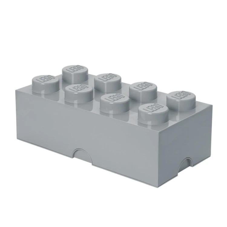 LEGO(R) pojemnik klocek ósemka szary jasny, NHG