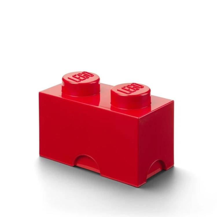LEGO(R) pojemnik klocek dwójka czerwony, NHG
