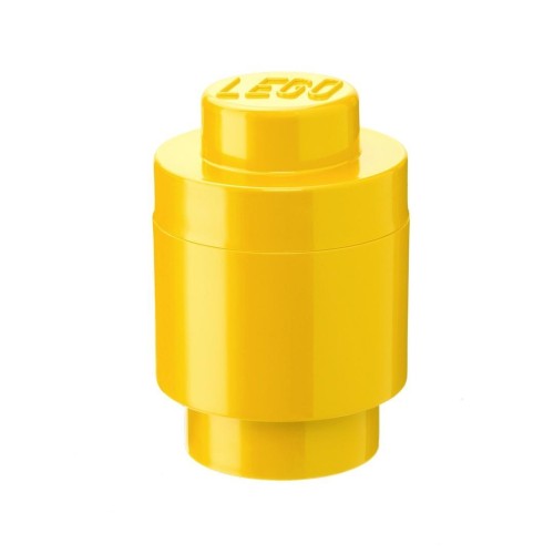 LEGO(R) pojemnik klocek jedynka okrągły żółty, NHG