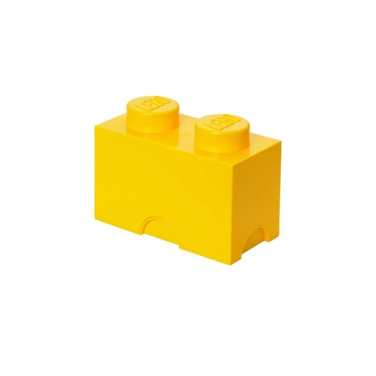 LEGO(R) pojemnik klocek dwójka żółty, NHG