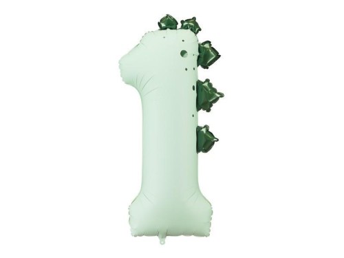 Balon foliowy cyfra 1 Dinozaur 92cm