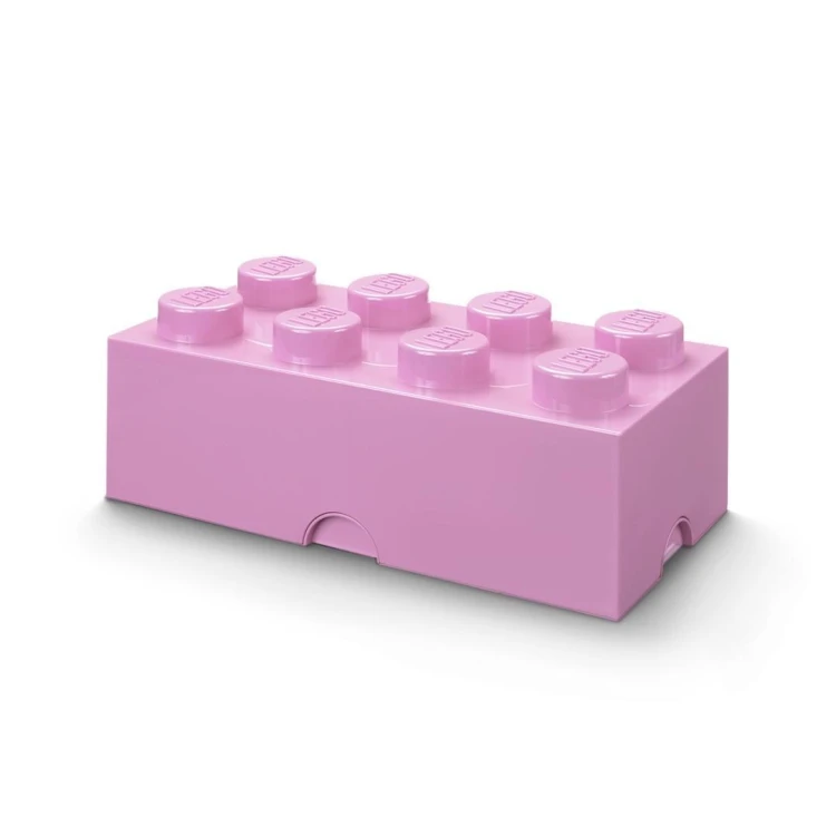 LEGO(R) pojemnik klocek ósemka różowy jasny, NHG