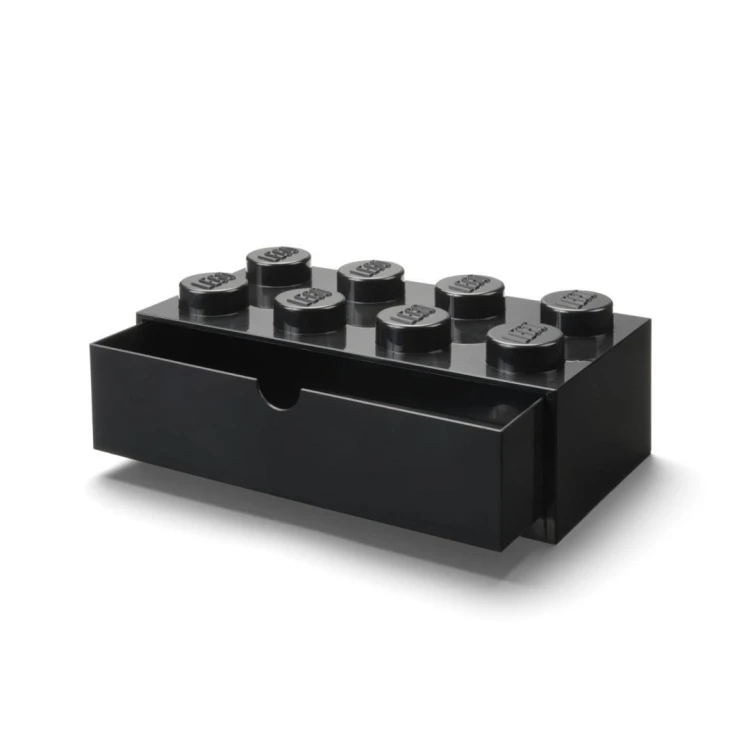 LEGO(R) pojemnik klocek z szufladą ósemka czarny
