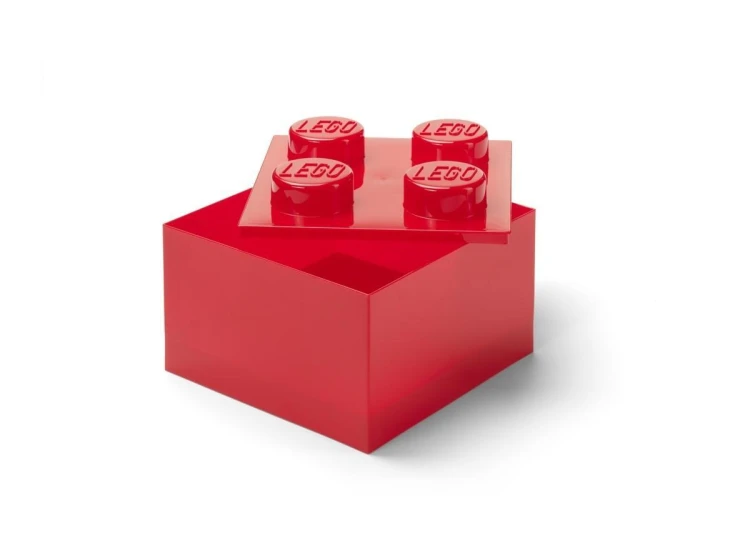 LEGO(R) pojemnik klocek czwórka transparentny...