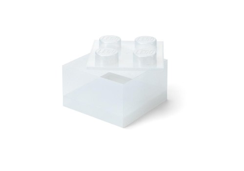 LEGO(R) pojemnik klocek czwórka transparentny, NHG