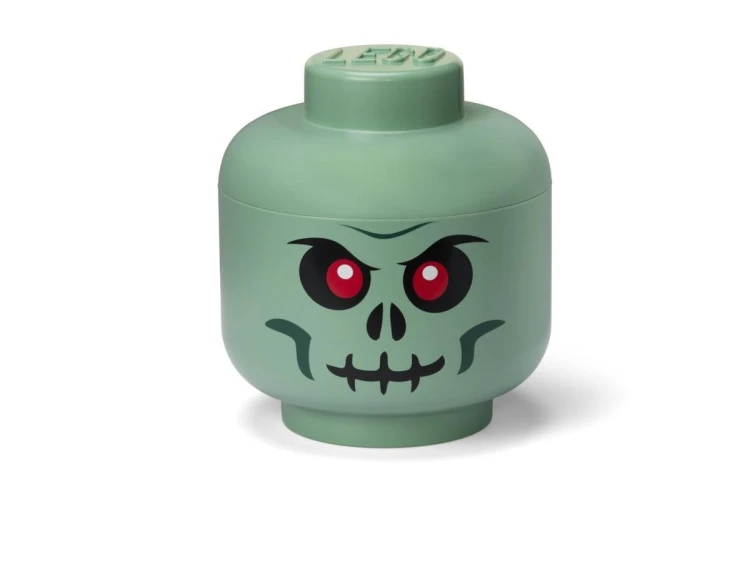 LEGO(R) pojemnik główka large - green skeleton