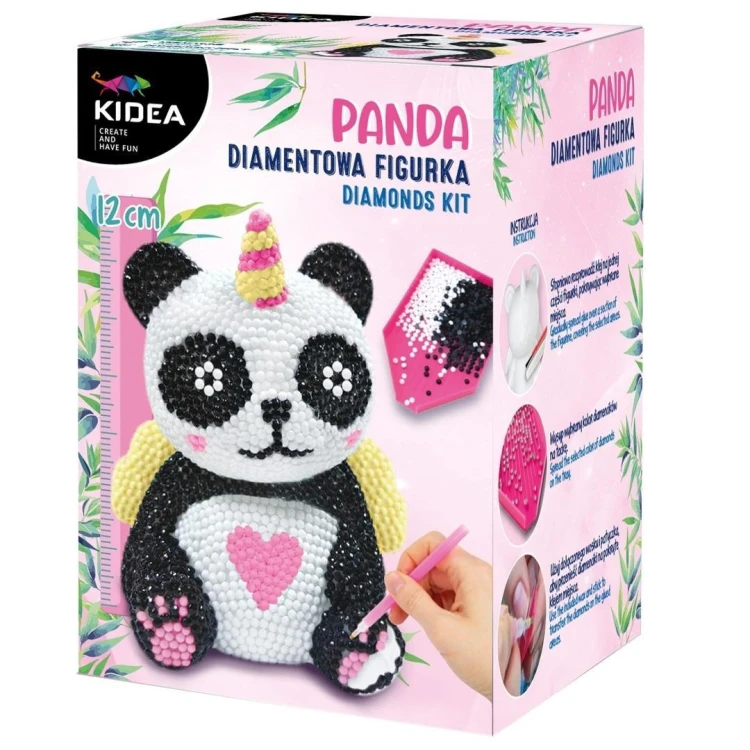 Figurka diamentowa panda KIDEA, DERFORM