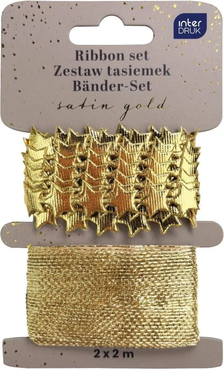 Zestaw tasiemek 2x2m Satin Gold