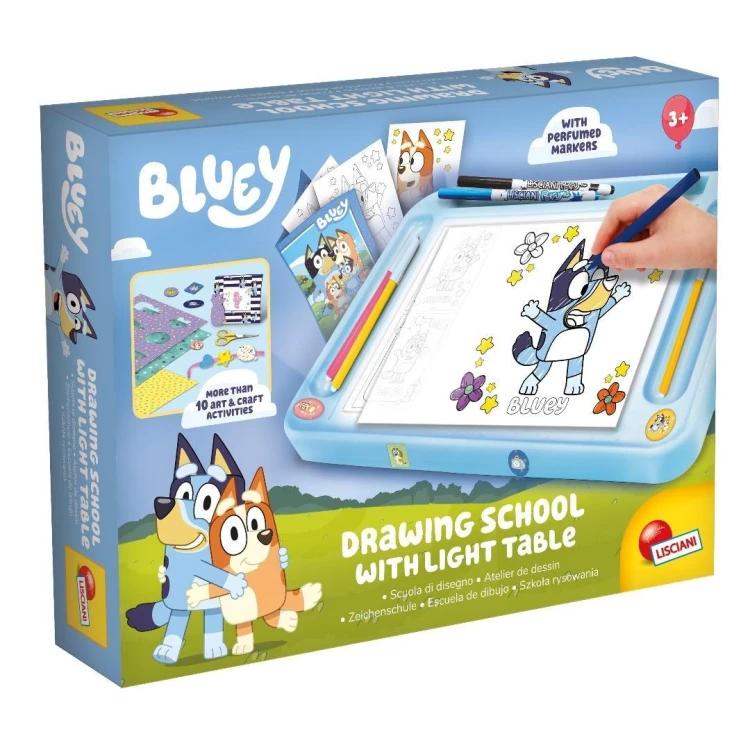 Szkoła rysowania z tablicą Bluey, Lisciani