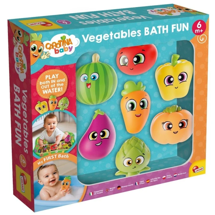 Carotina baby warzywna zabawa w kąpieli, Lisciani