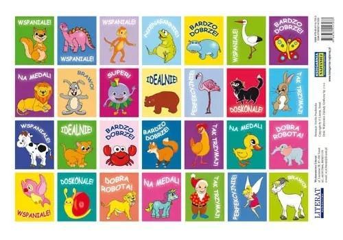 Naklejki motywacyjne Wspaniale!, LITERAT