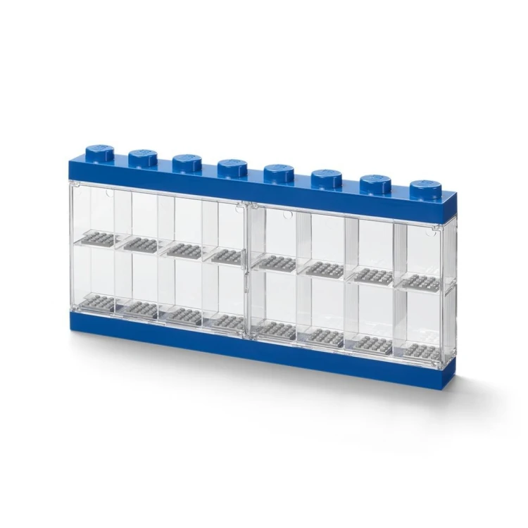 LEGO(R) witrynka na minifigurki 16 niebieska, NHG
