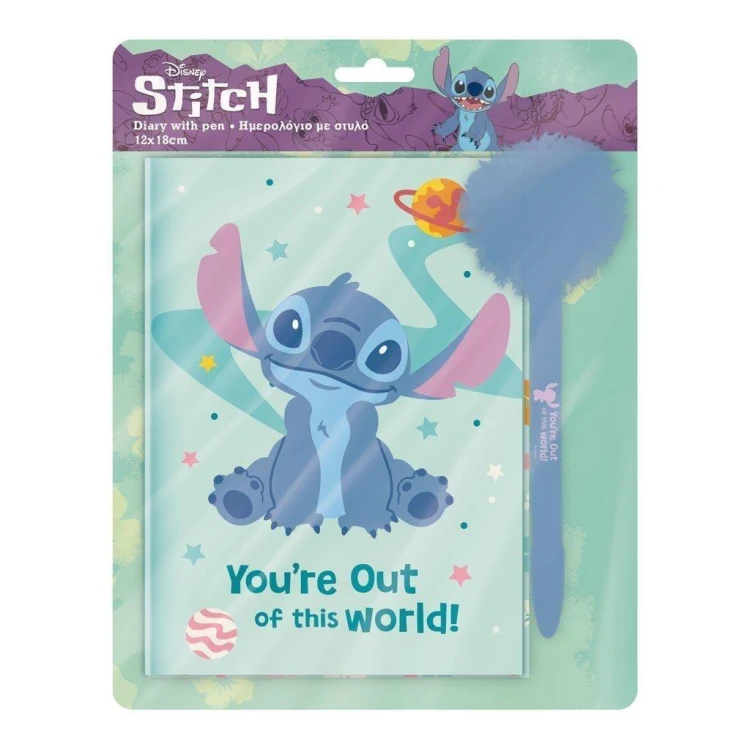 Pamiętnik+długopis z pomponem Lilo&Stitch