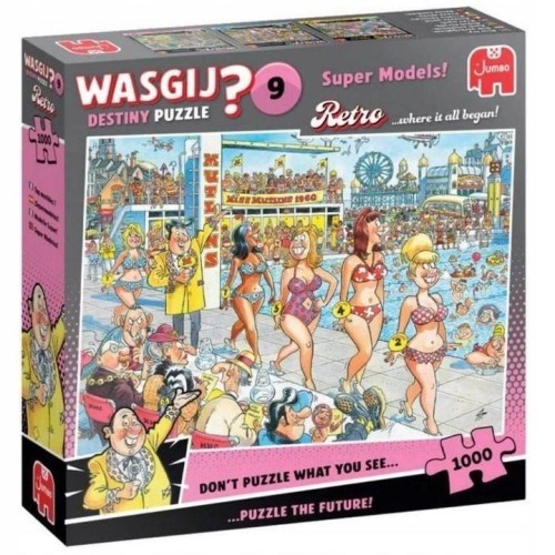 Puzzle 1000 Wasgij Jumbo Retro modelki, TM Toys