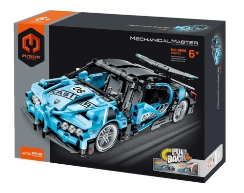 Klocki Auto wyścigowe niebieskie 422el, Immaster